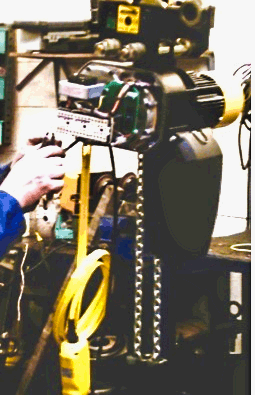 implementing repairs and set up of the hoist